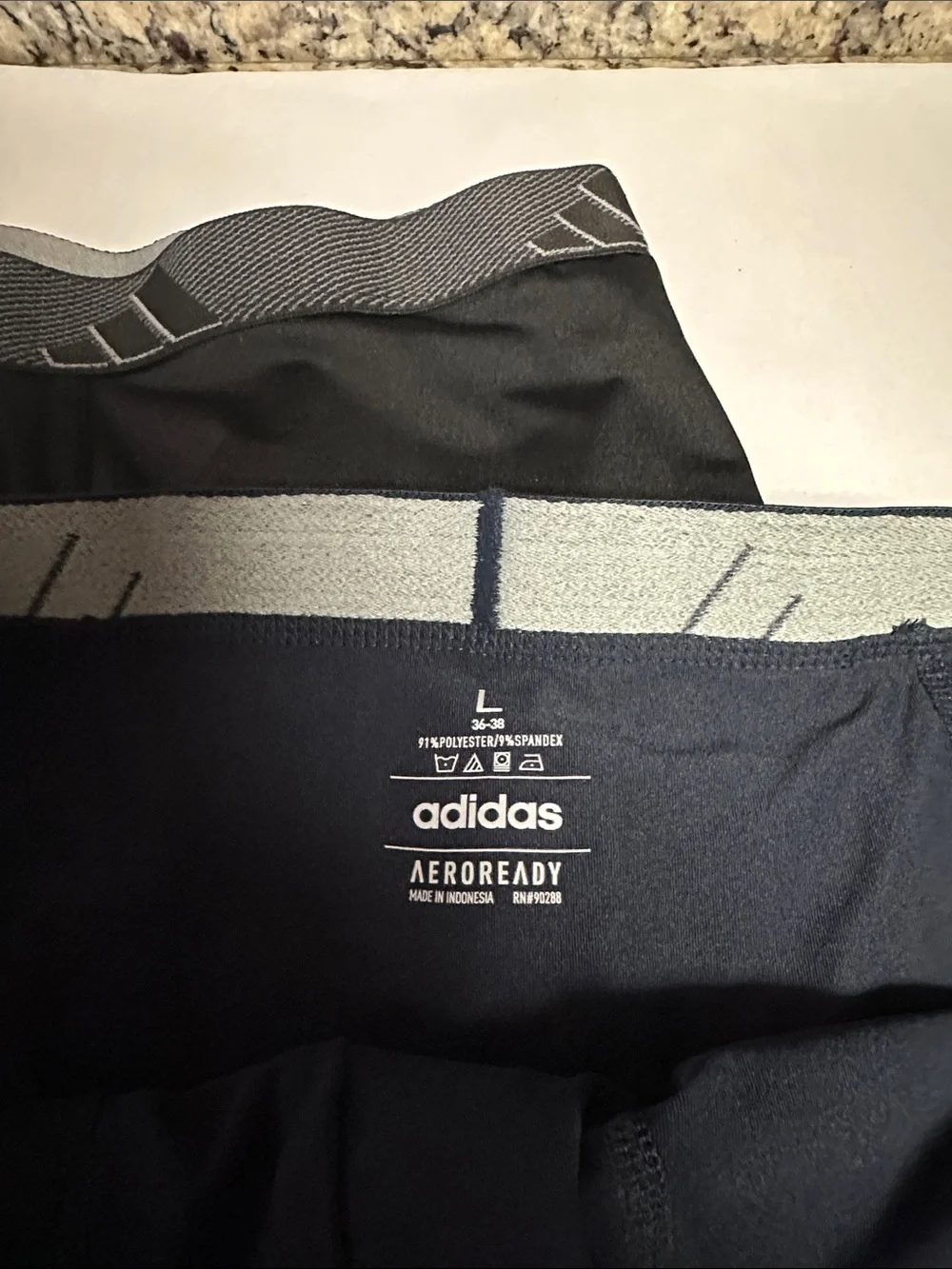 adidas Men's Boxer Briefs Trio - Navy, Black, Gray